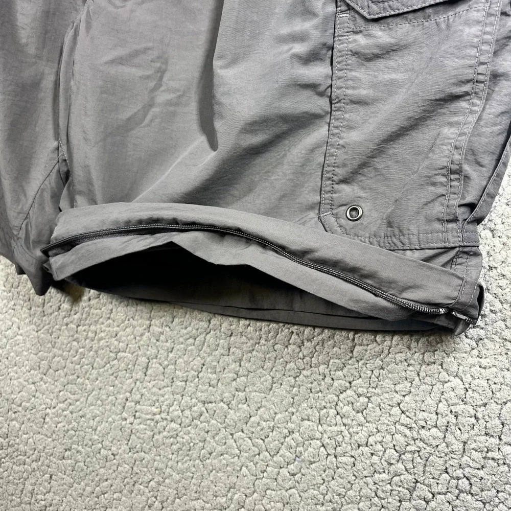 REI Sahara Mens XXL Gray Nylon Cargo Hiking Shorts UPF 50 Belted Convertible